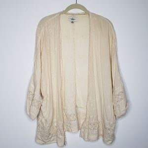 America Eagke Crochet Kimono